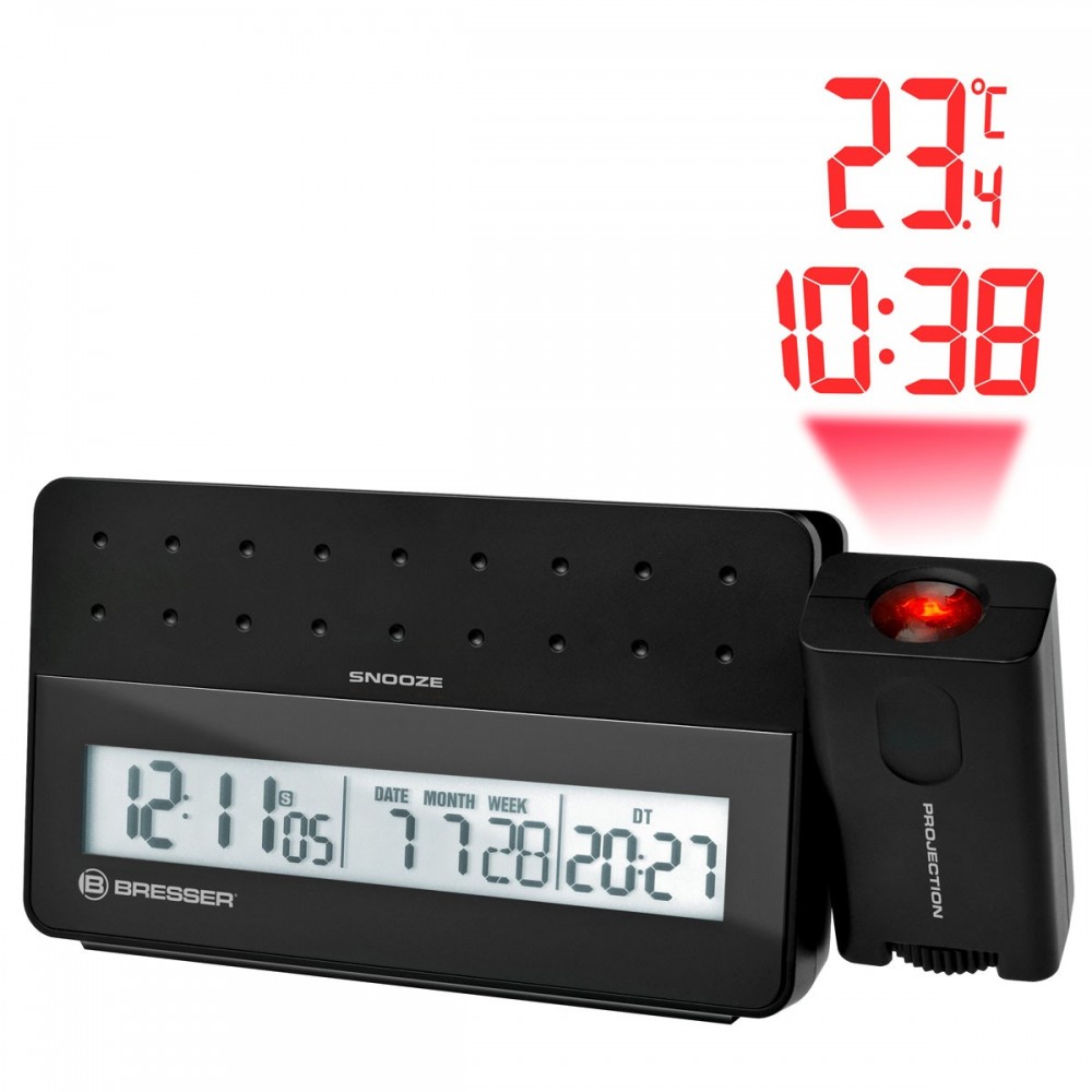 Despertador de proyección de techo Despertador proyector Despertador  digital Despertador de proyección Despertador digital LED con estación  horaria LCD Temperatura y fecha Carga USB 12 y 24 h para do