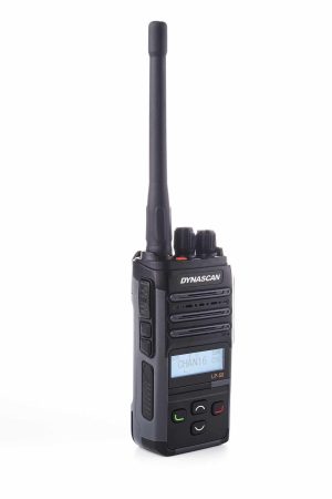 Walkie Talkie DYNASCAN LP-50 con PMR-446 de uso profesional, pantalla LCD y resistencia al agua IP67 [Radiocomunicación]
