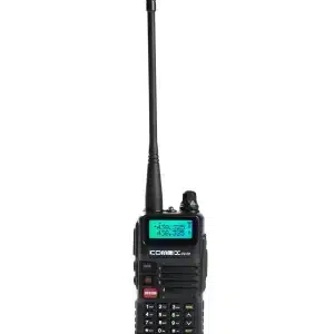 Walkie-Talkie profesional Kombix - RL-120U 256 Canales y protección IP67, función manos libres Negro [Radiocomunicación]
