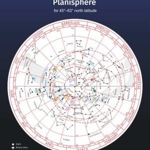 Planisferio Levenhuk M20 (para latitud norte 45°–63°)