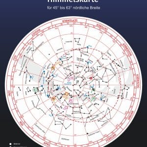Planisferio Levenhuk M20 (para latitud norte 45°–63°)