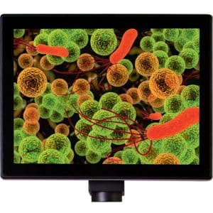 Cámara digital de microscopio Levenhuk MED 5M con pantalla LCD de 9,4 pulgadas
