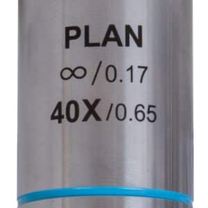 Objetivo plano acromático Levenhuk MED 40x corregido al infinito