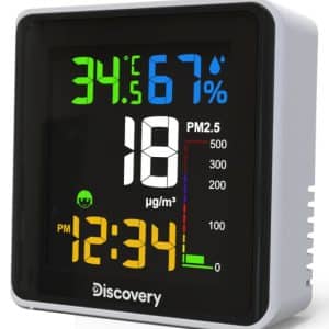 Estación meteorológica Levenhuk Discovery Report WA30 con medidor de partículas en el aire