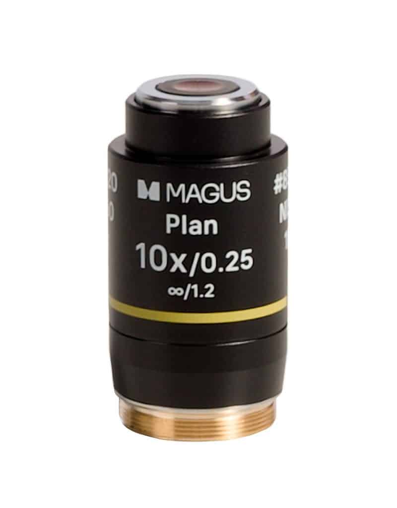 85120 magus 10pl60v plan 10х0.25 inf h60mm objective 00