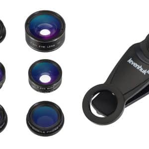 Juego de lentes para teléfono inteligente Levenhuk Lens S7